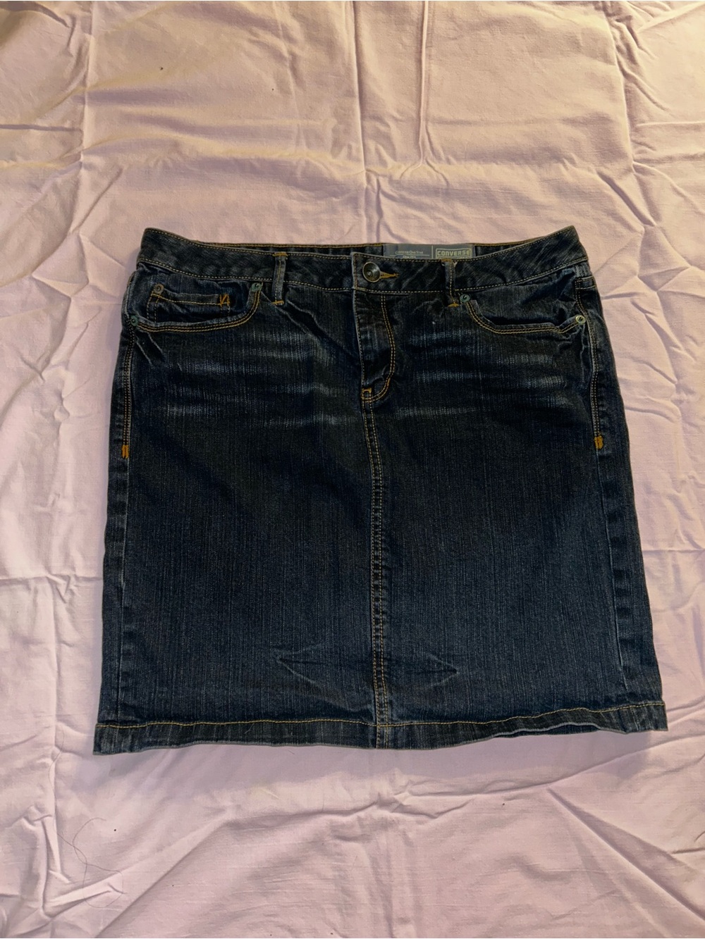 Converse Dark Indigo Denim Mini Skirt
